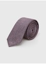 Hodvábna kravata HUGO ružová farba,50509054