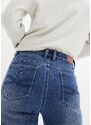 bonprix Termo džínsy, veľmi mäkké, rovné, farba modrá, rozm. 40