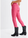 bonprix Motorkárske nohavice z koženky, farba ružová