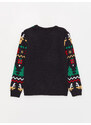 LC Waikiki Crew Neck Christmas Theme Long Sleeve Boy Knitwear Sweater