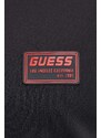 Mikina Guess GASTON pánska, čierna farba, s nášivkou, Z4RQ00 KBO62