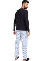 Pánske pyžamo Tommy Hilfiger s papučami viacfarebné v darčekovém balenie (UM0UM03025 0SO)