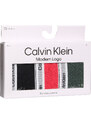 3PACK dámske nohavičky Calvin Klein nadrozmer viacfarebné (QD5080E-GP6) 3