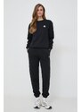 Nohavice Karl Lagerfeld dámske, čierna farba, s nášivkou