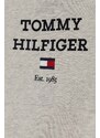 Detská tepláková súprava Tommy Hilfiger šedá farba