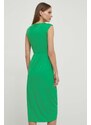 Šaty Lauren Ralph Lauren zelená farba,midi,priliehavá,250925939