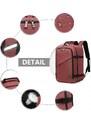Konofactory Tmavočervený odolný batoh do lietadla "Transporter" - veľ. M