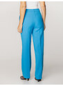 Willsoor Dámske elegantné nohavice vo výraznej modrej farbe 15970