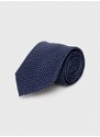 Hodvábna kravata Michael Kors tmavomodrá farba