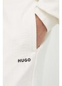 Bavlnené tepláky HUGO biela farba,jednofarebné,50489617