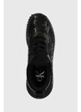 Tenisky Calvin Klein Jeans EVA RUN SLIPON LACE LUM AOP WN čierna farba, YW0YW01441