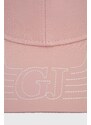 Bavlnená šiltovka Guess ružová farba, s nášivkou, V4RZ02 WFKN0