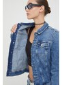 Rifľová bunda Tommy Jeans dámska, prechodná, DW0DW17213