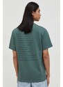 Bavlnené tričko The Kooples pánsky, zelená farba, s potlačou, HTSC28015K