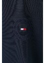 Kabát Tommy Hilfiger dámsky,tmavomodrá farba,prechodný,WW0WW41164