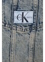 Rifľová bunda Calvin Klein Jeans dámska,prechodná,oversize,J20J222501