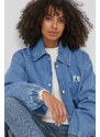 Rifľová bunda Calvin Klein Jeans dámska, prechodná, oversize, J20J223258