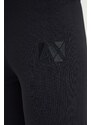 Tepláky Armani Exchange čierna farba, s nášivkou, 3DYP1H YMH6Z