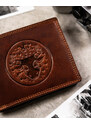 PETERSON - býk - pánska peňaženka-ponorte sa do sveta luxusu v teplých odtieňoch koňaku