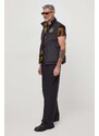 Obojstranná páperová vesta Versace Jeans Couture pánsky, čierna farba, zimný, 76GAU422 CQS85