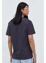 Bavlnené tričko The Kooples pánsky, šedá farba, s potlačou, HTSC28013K