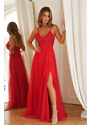 Bicotone Červené tylové šaty Loretta