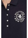 Polo tričko Tommy Hilfiger dámsky, tmavomodrá farba, WW0WW41061