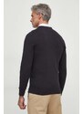 Bavlnený sveter Tommy Hilfiger čierna farba,tenký,MW0MW32022