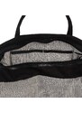 Bagind Putuy Misty - unisex cestovná taška látková s koženými detailmi čierná, ručná výroba