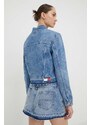 Rifľová bunda Tommy Jeans dámska,prechodná,DW0DW16989