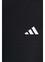 Tréningové šortky adidas Performance Optime čierna farba, jednofarebné, vysoký pás, IQ2686