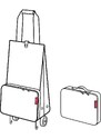 Nákupná taška na kolieskach Reisenthel Foldabletrolley Dots white