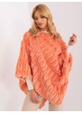 Wool Fashion Italia Poncho-AT-PN-2347.16-orange