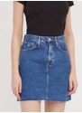 Rifľová sukňa Tommy Jeans mini,rovný strih,DW0DW17285