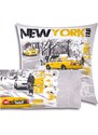 Blancheporte Posteľná bielizeň Taxi New York, polycoton sivá 143