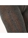 Blancheporte Bavlnené pančuchové nohavice s vrkočovým vzorom sivá 002