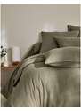 Blancheporte Flanelová posteľná bielizeň s kontrastnou paspulou z kolekcie "Intemporelle" eukalyptus 050