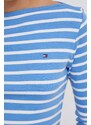 Bavlnené tričko s dlhým rukávom Tommy Hilfiger WW0WW40589