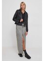 Tričko s dlhým rukávom Calvin Klein Jeans dámsky,čierna farba,J20J222556