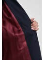Bavlnený trenčkot Tommy Hilfiger tmavomodrá farba,prechodný,oversize,WW0WW40481