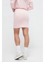 Sukňa Guess ružová farba, mini, rovný strih, V4RD05 KC2X2