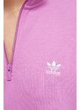 Mikina adidas Originals dámska, ružová farba, jednofarebná, IR5941