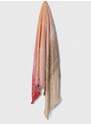 Šatka Liu Jo dámska, ružová farba, vzorovaná