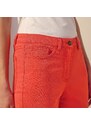 Blancheporte 3/4 úzke nohavice s macramé lemami koralová 052