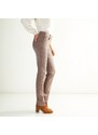 Blancheporte Rovné strečové džínsy, farebné hnedosivá 036