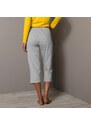 Blancheporte 3/4 jednofarebné pyžamové nohavice Estrella sivý melír 036