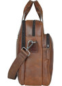 Pánska kožená taška na notebook Sparwell Niklaus - hnedá