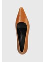 Kožené lodičky Vagabond Shoemakers ALTEA hnedá farba, na podpätku, 5740.001.22