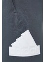 Šortky adidas pánske, šedá farba, IR9168