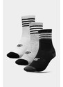 Kesi 4F Casual Boys High Ankle Socks 3-PACK Multicolor